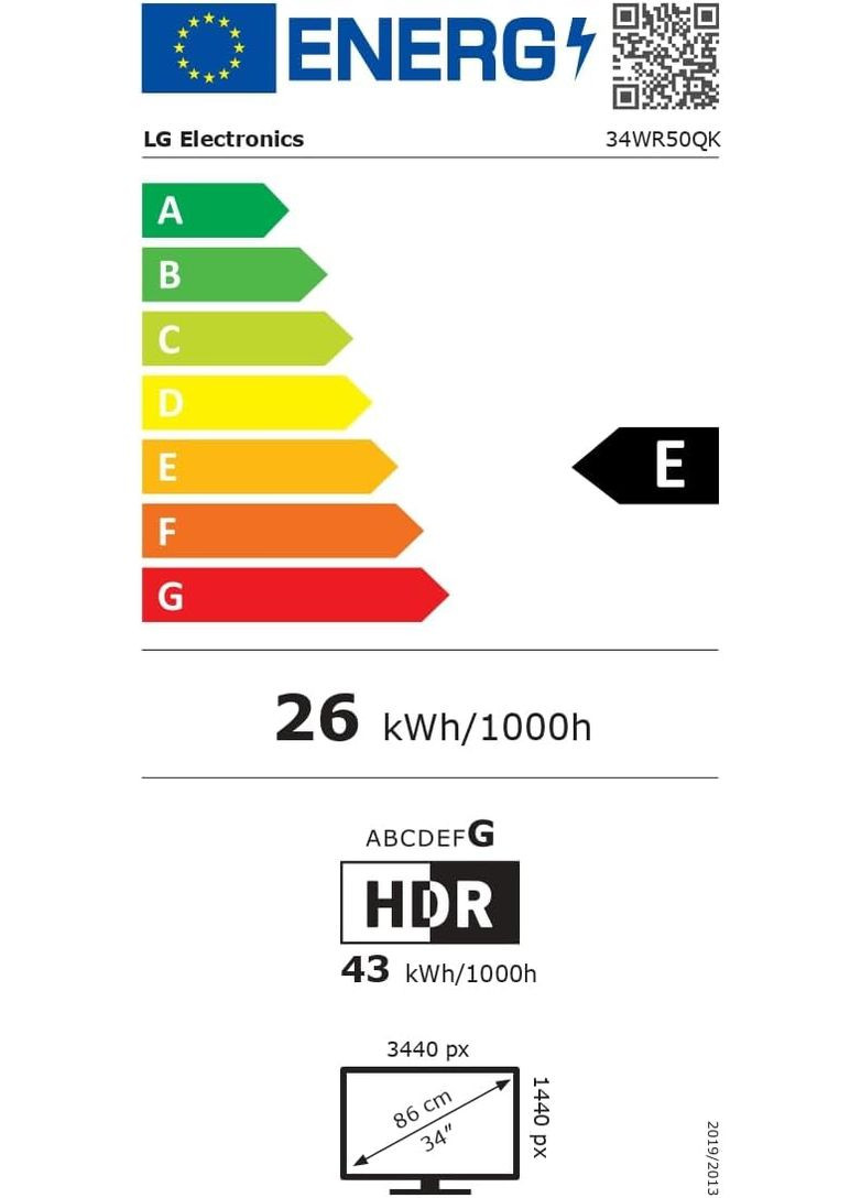 Монитор 34WR50QK-B 34" 34WR50QK-B 2xHDMI, DP, Audio, VA, 3440x1440, 21:9, 100Hz, sRGB 99%, CURVED, FreeSync, HDR10 LG (362712679)