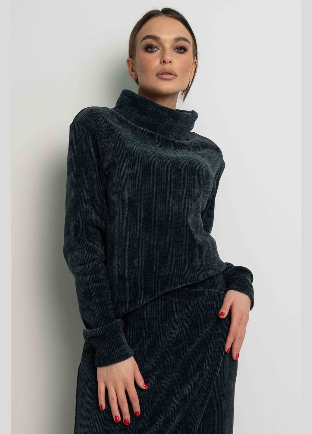 Графитовый свитшот ри мары лорена-велюр св 3521 RiMari (351391009)