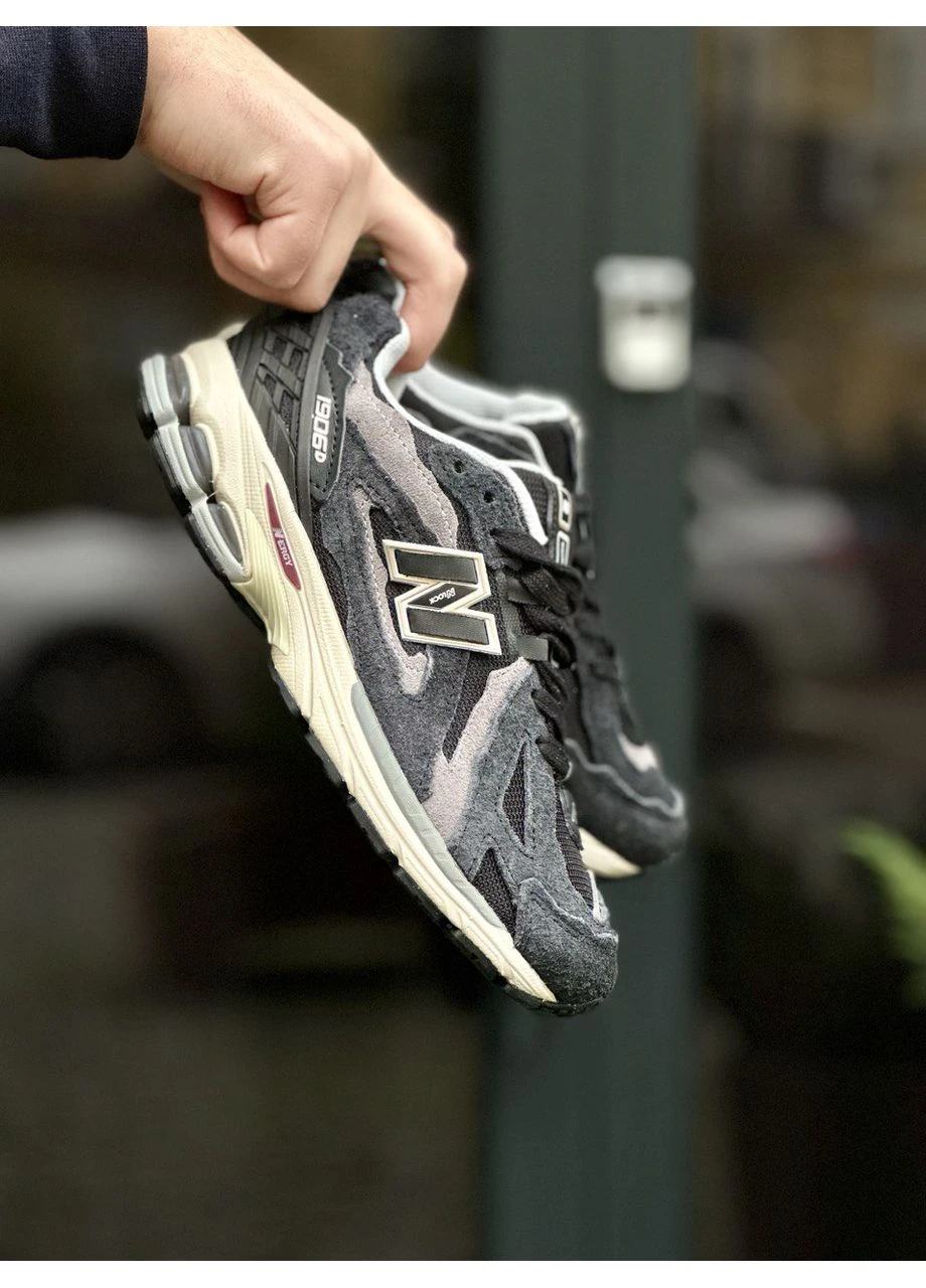 Чорні кросівки чоловічі new balance 1906d protection pack purple black grey нью беланс 1906 чорні демісезон No Brand