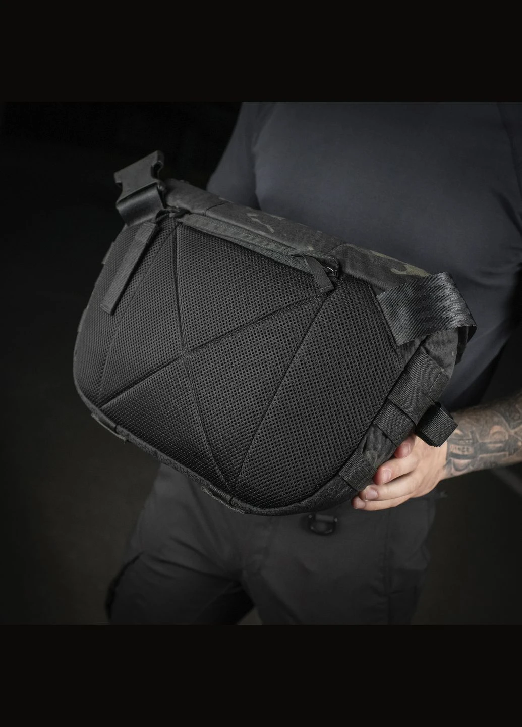 Сумка Messenger Bag Elite Hex Multicam Black/Black M-TAC (303261635)
