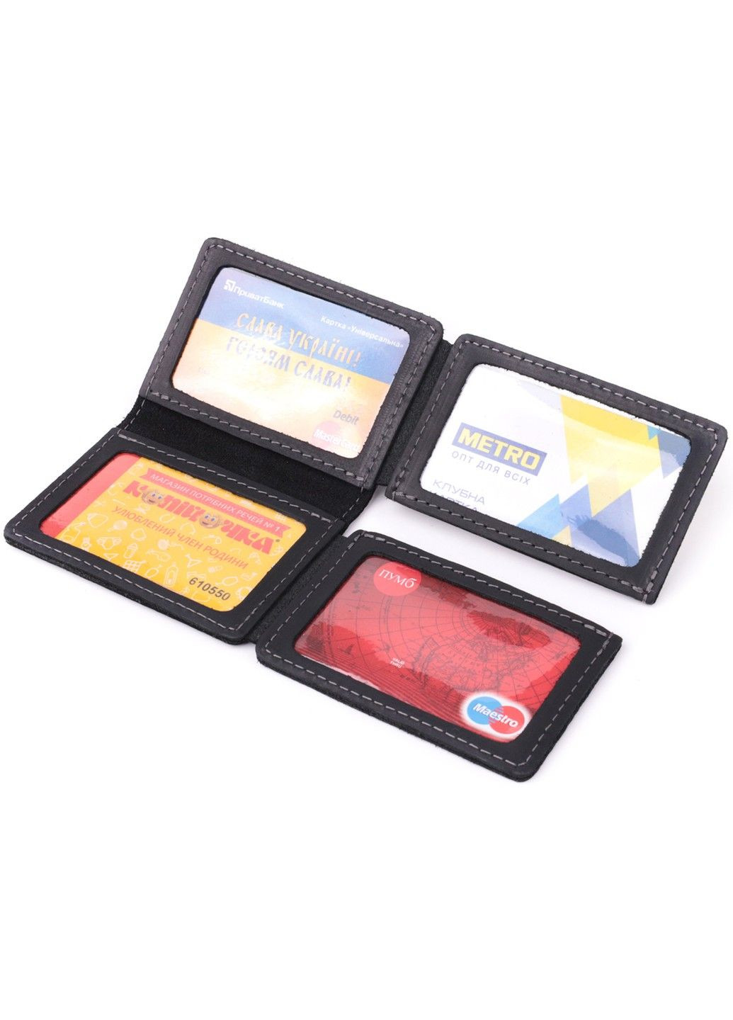 Превосходная обложка на автодокументы в винтажной коже 22872 Черный Grande Pelle (318823559)