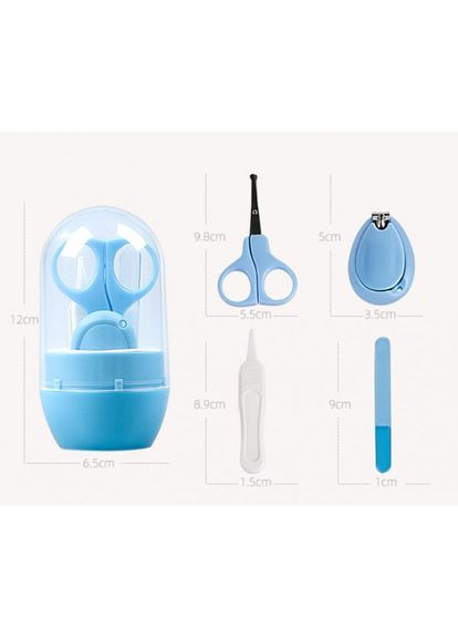 Манікюрний набір 4 од. у футлярі Бірюзовий Mommy Bag (280941889)