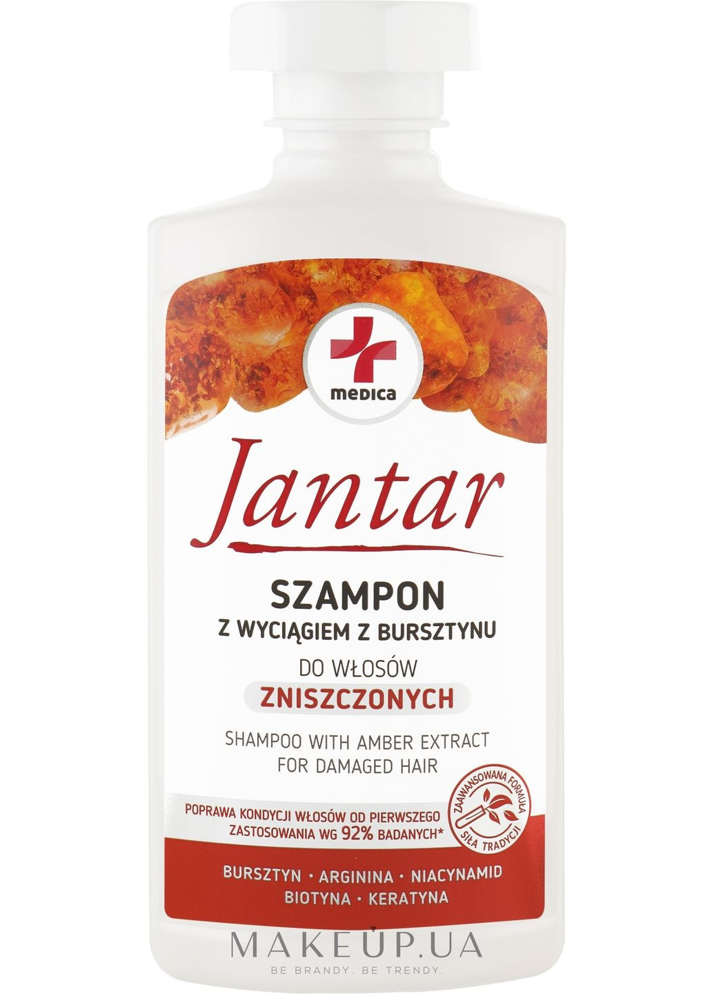 Шампунь для пошкодженого волосся Jantar Medica Shampoo With Amber Extract 330ml (985651-31339975) Farmona (368603413)