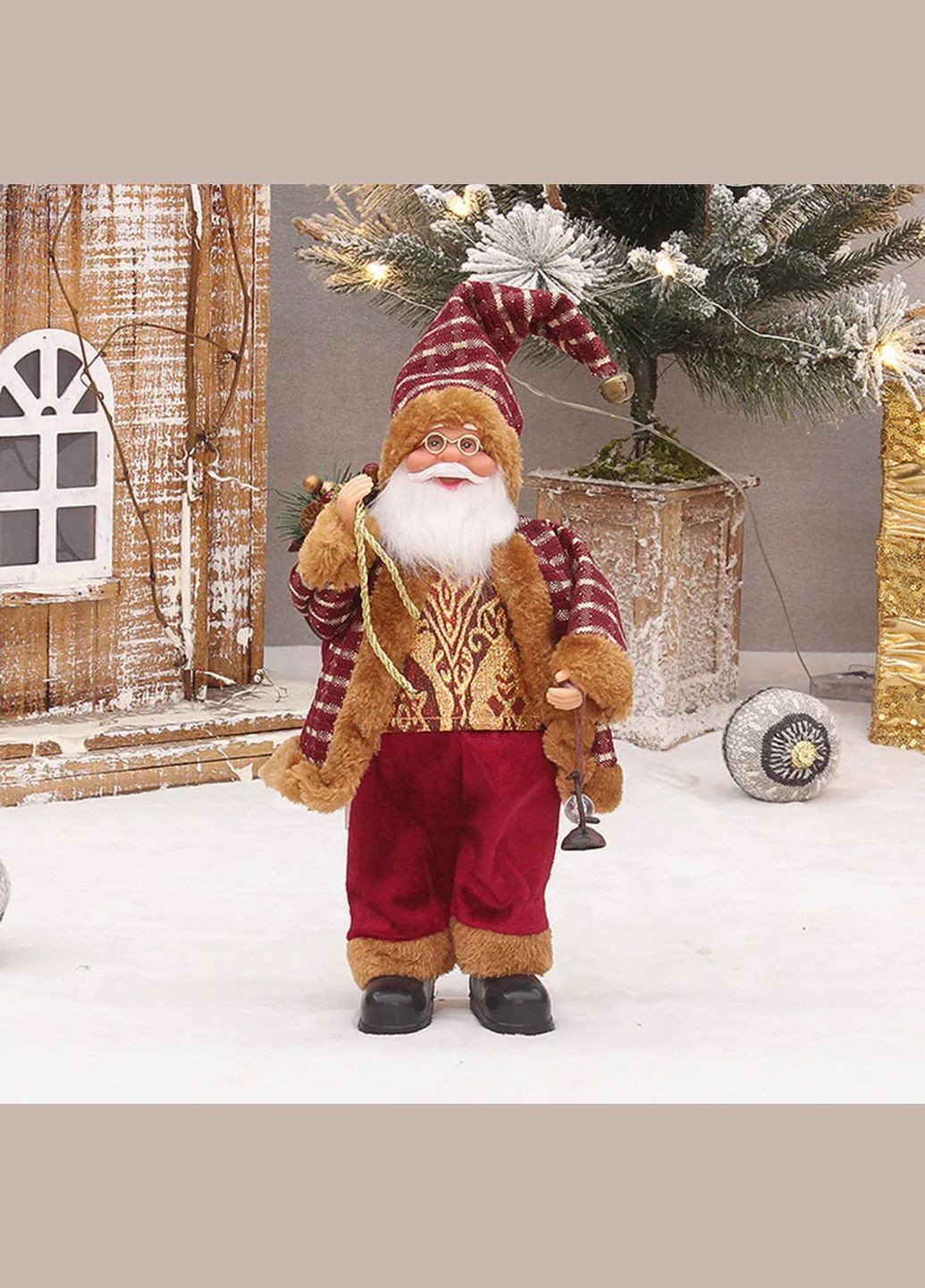 Новогодний набор для декора Дед Мороз и Скандинавский Гном Рождественские фигуры No Brand (312538359)