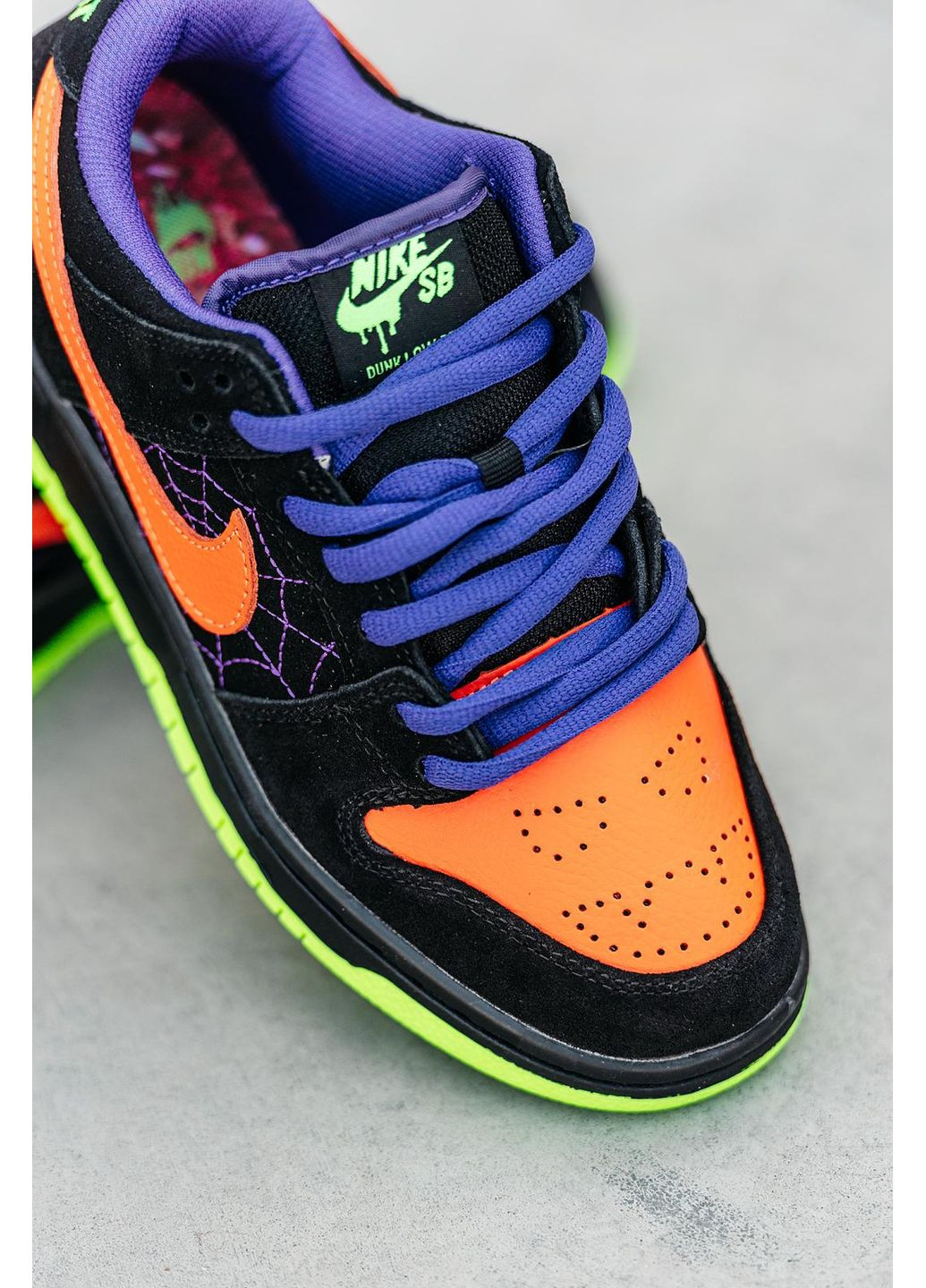 КРОСІВКИ ЖІНОЧІ NIKE SB DUNK LOW NIGHT OF MISCHIEF HALLOWEEN НАЙК СБ ДАНК No Brand комбіновані демісезони (367172644)