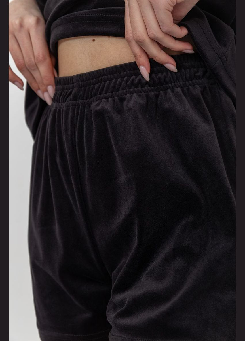 Черная всесезон домашний костюм велюровый Sport Line Костюм