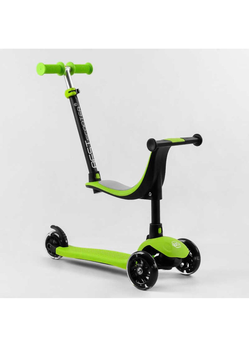 Триколісний самокат з батьківською ручко Best Scooter (305825331)
