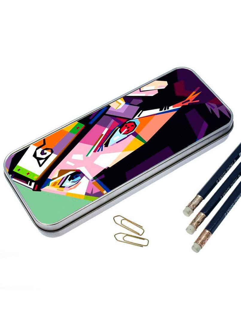 Органайзер для канцелярського приладдя металевий, кейс для дрібниць Наруто #005 7*18 см Silver No Brand (309156997)