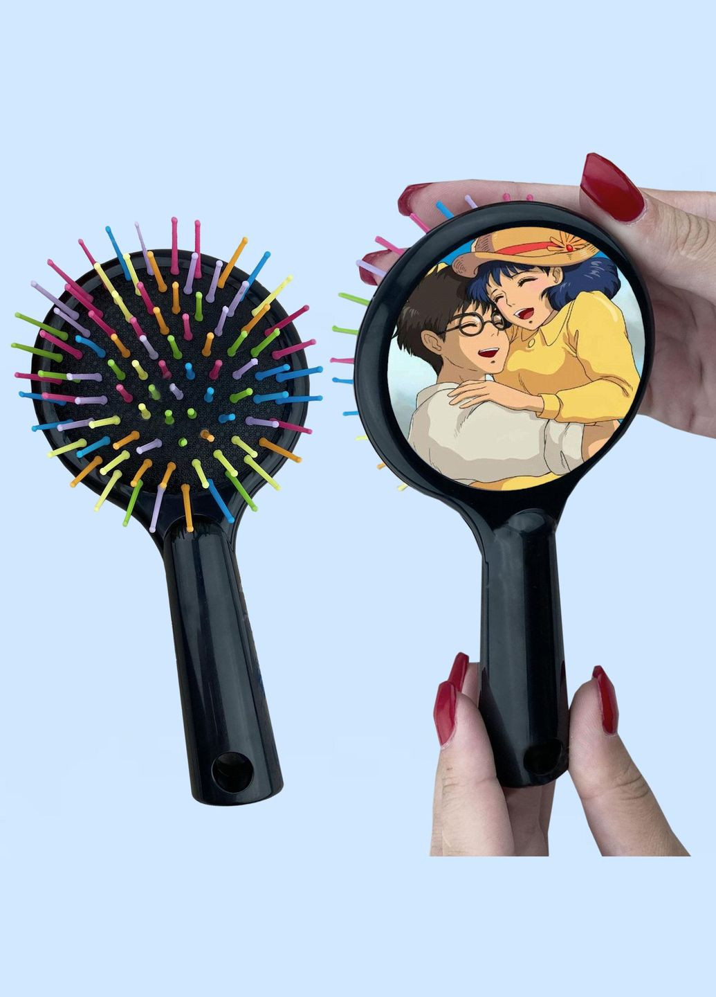 Гребінець для волосся Аніме Вітер дужчає #0004 чорний No Brand (315046916)