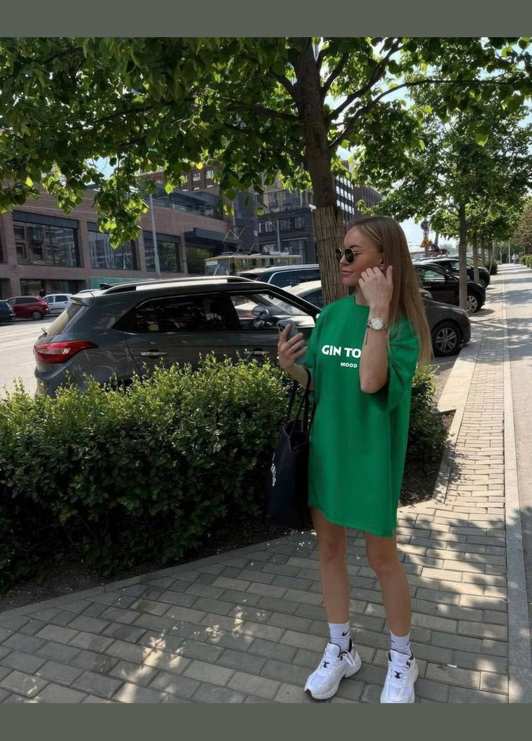 Жіноча туніка вільного крою з коротким рукавом MonCher (333300584)