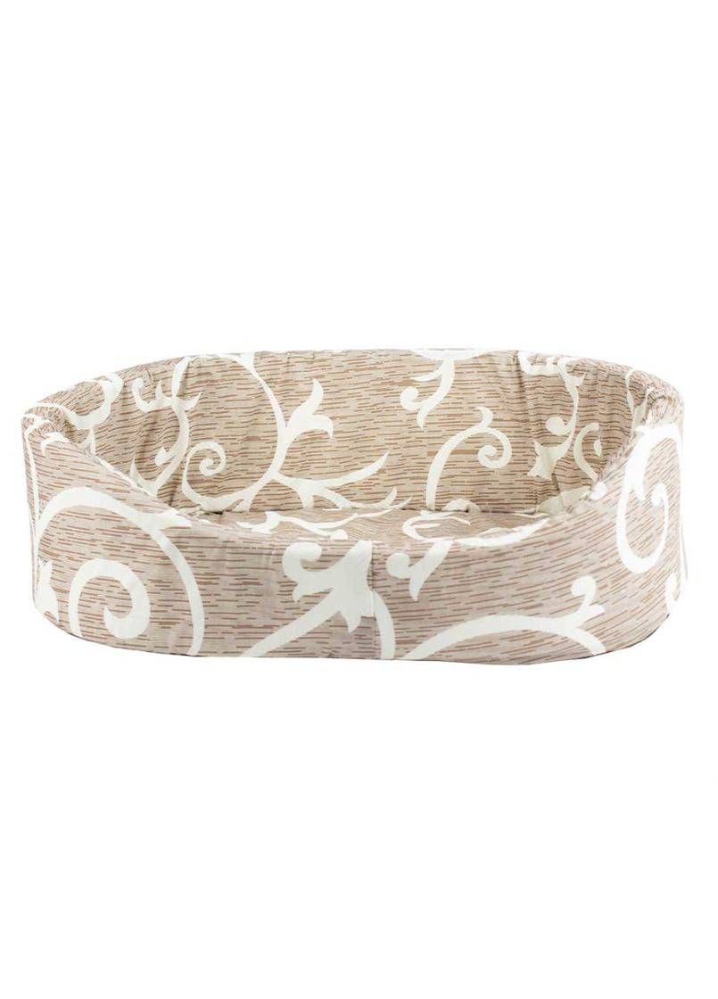 Лежак для котів та собак бежевий 54х40х13 см ММ-3 Пухнастики (304424294)