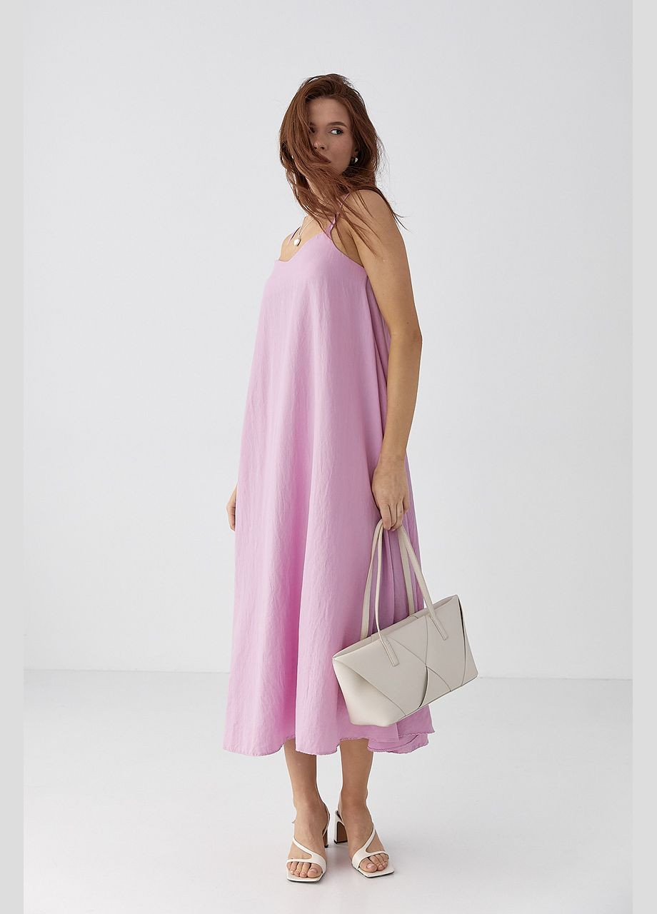Розкльошений жіночий сарафан на бретелях Lurex (331332441)