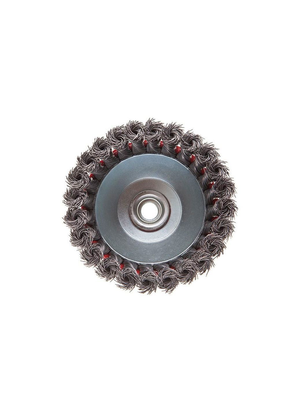 Чашкова щітка для болгарки КШМ 125 мм із плетеним дротом для роботи з деревом і металом Intertool (332205806)