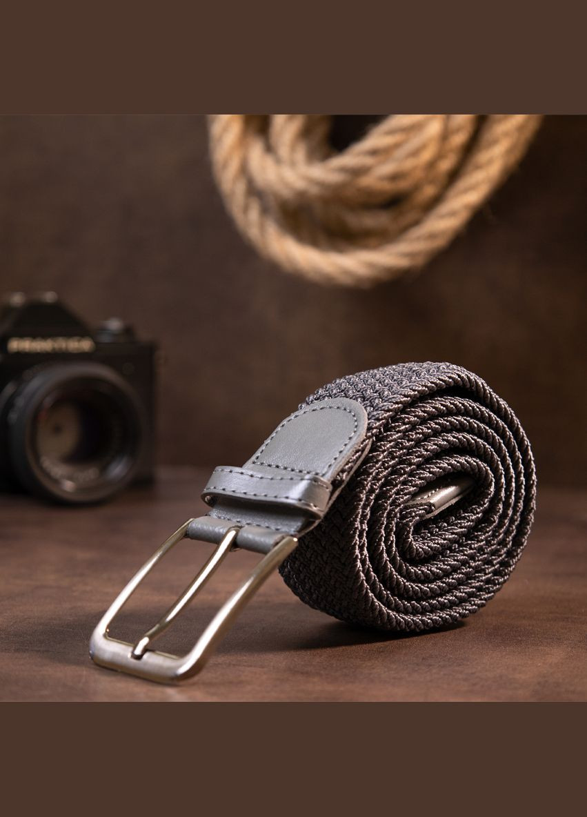 Ремінь чоловічий класика 20518 Сірий Vintage (302972282)