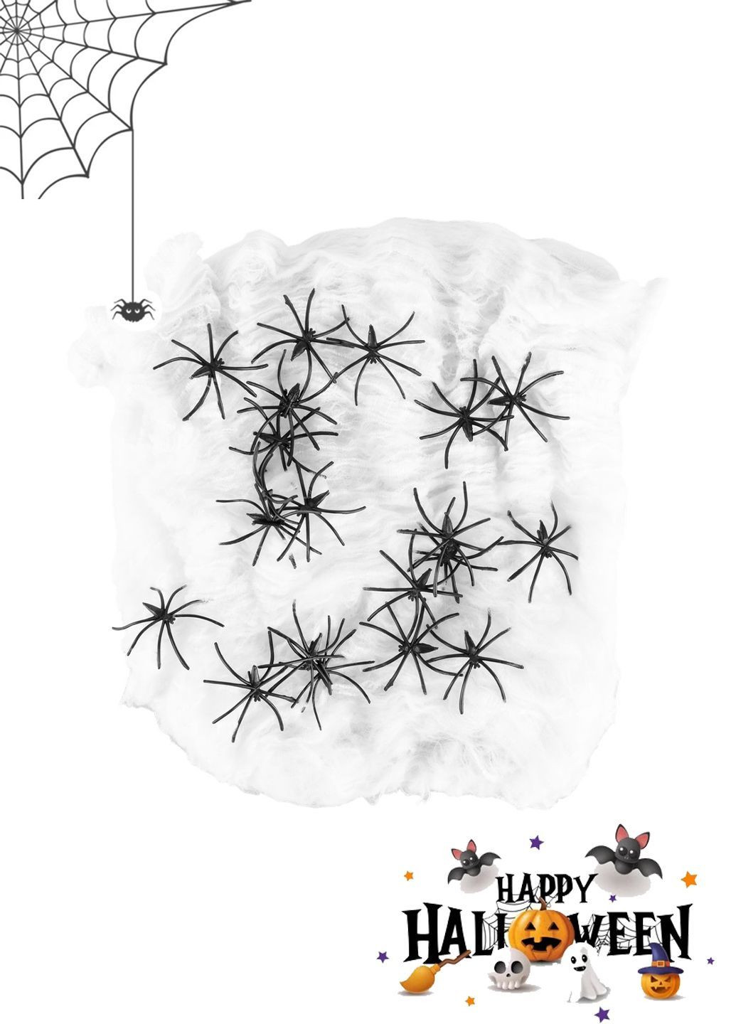 Декор для дома паутина с пауками на Хэллоуин Halloween Lidl (362640994)