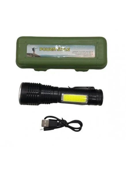 Фонарь ручной X-Balog BL-645S-XPE+COB, ЗУ microUSB, фонарик тактический аккумуляторный ручной Bailong (381037551)