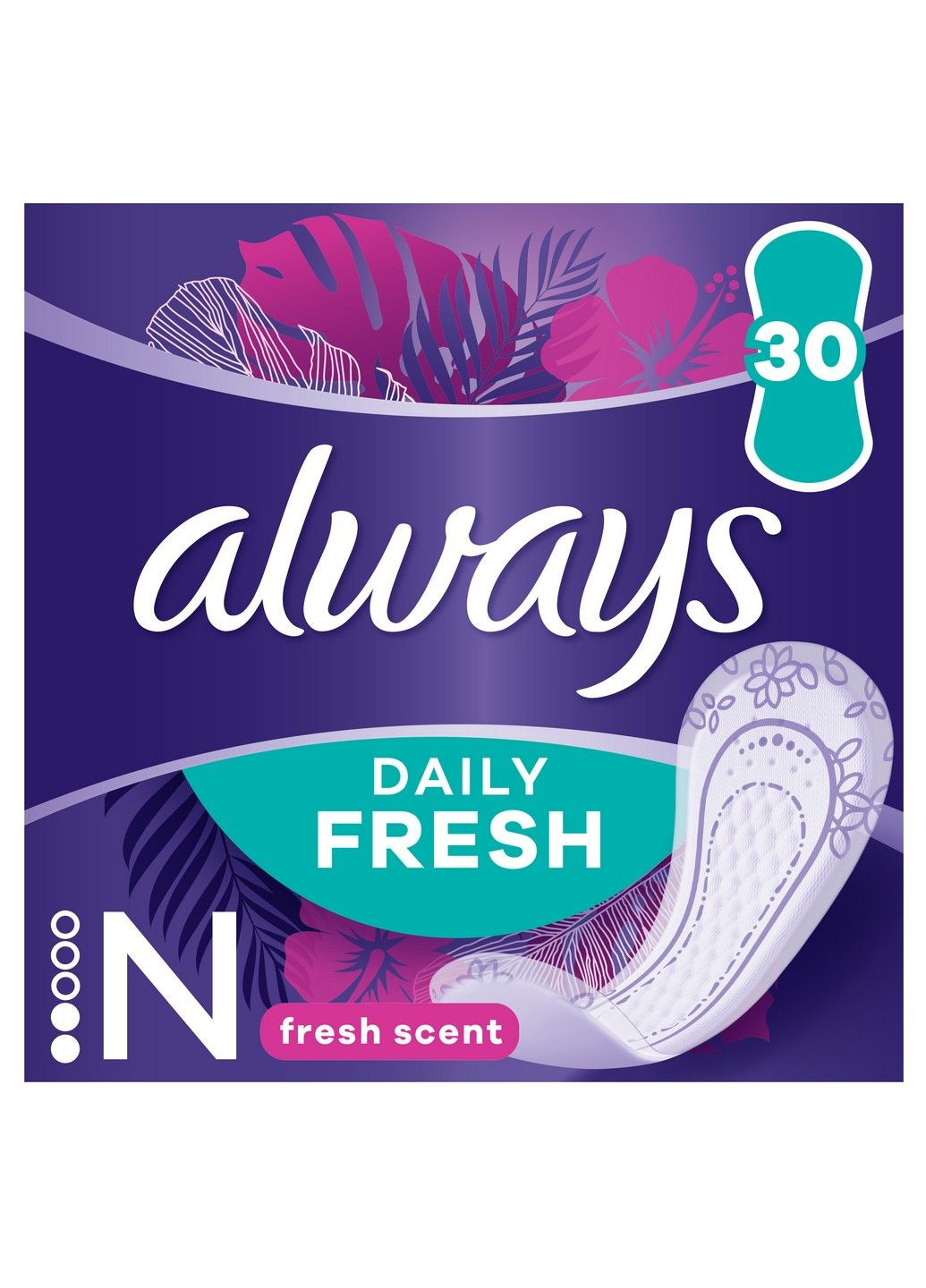 Ежедневные прокладки Daily Fresh Normal Свежий аромат 30 шт Always (304430833)