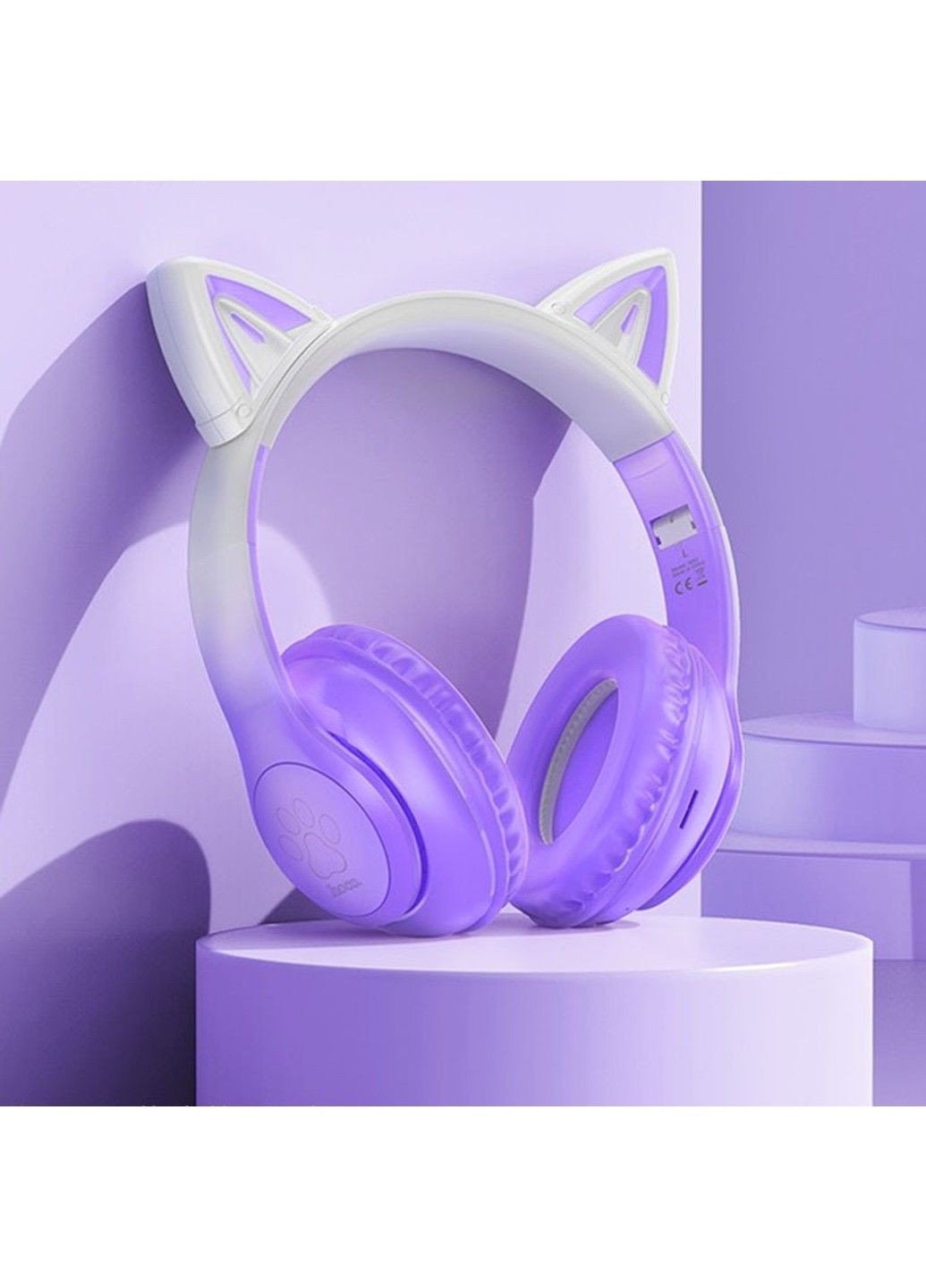Накладні бездротові навушники W42 Cat Hoco (291879732)