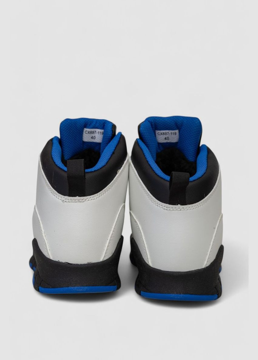 Белые осенние ботинки мужские зимние на меху Ager