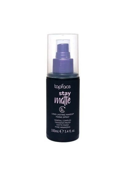 Фиксатор спрей для макияжа Stay Matte матирующий 100 мл (PT574) TopFace (335858295)
