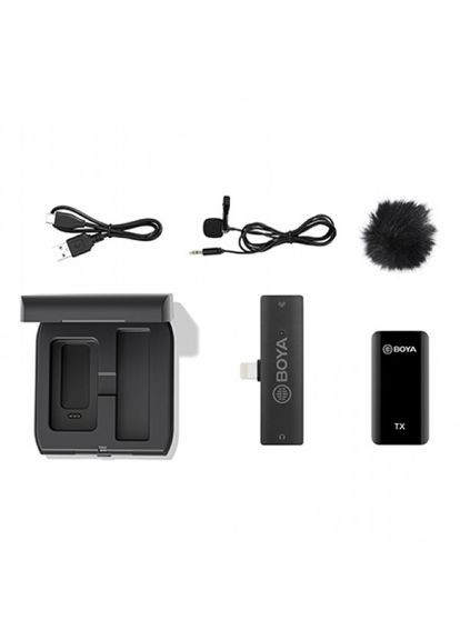 Бездротовий мікрофон для айфон цифровий 100 м кейс-зарядка BY-XM6-K3 kr Boya (301019274)