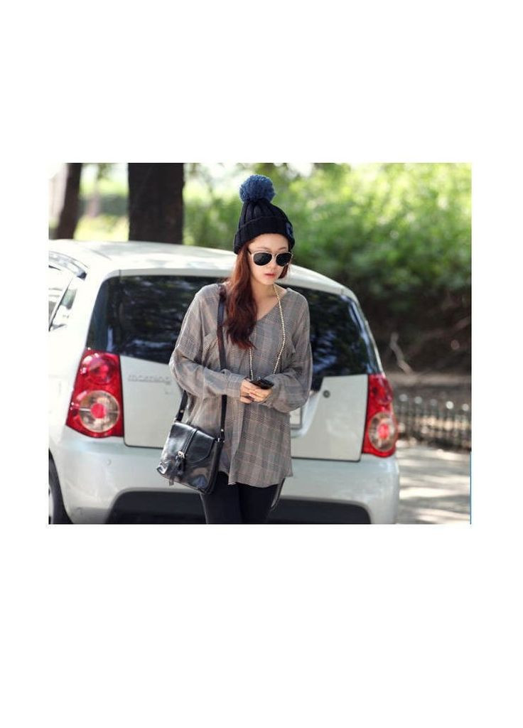 Шапка темно-синя з помпоном Hot (358052598)