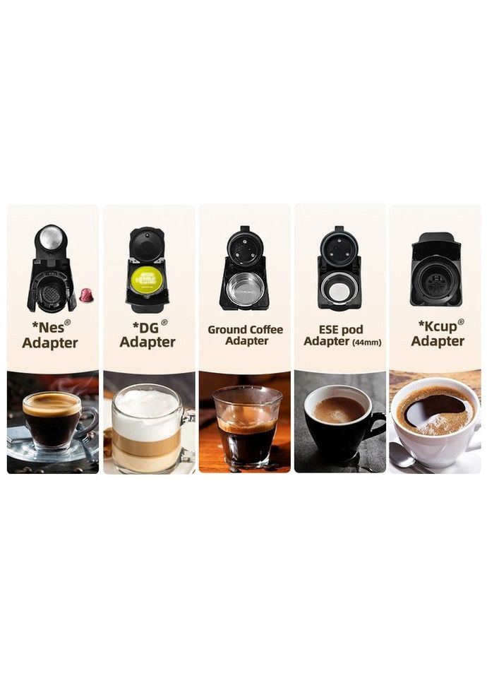 Капсульна кавоварка 5 в 1 H3A в металічному корпусі HiBREW (343036988)