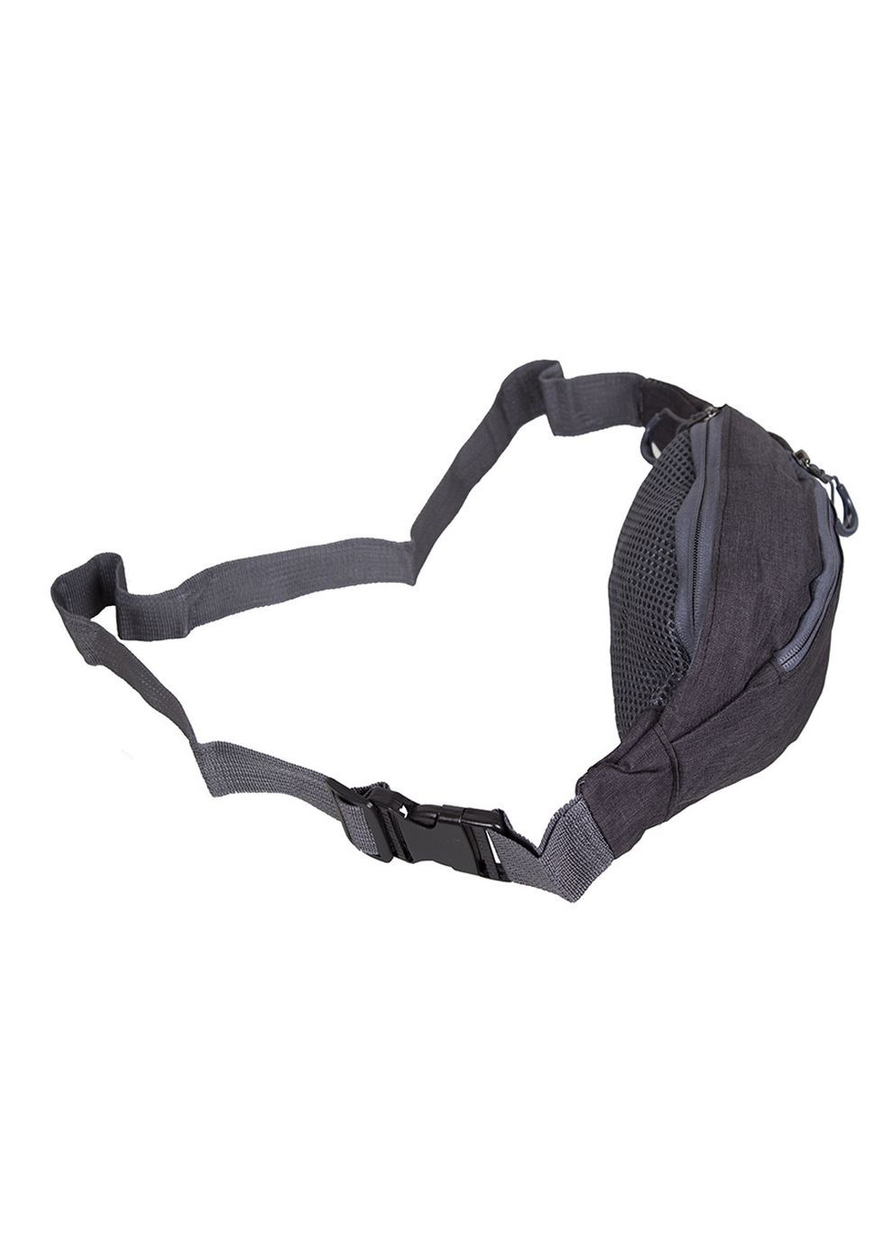 Мужская текстильная сумка на пояс Y302-1BLACK черная Dovhani (370848538)