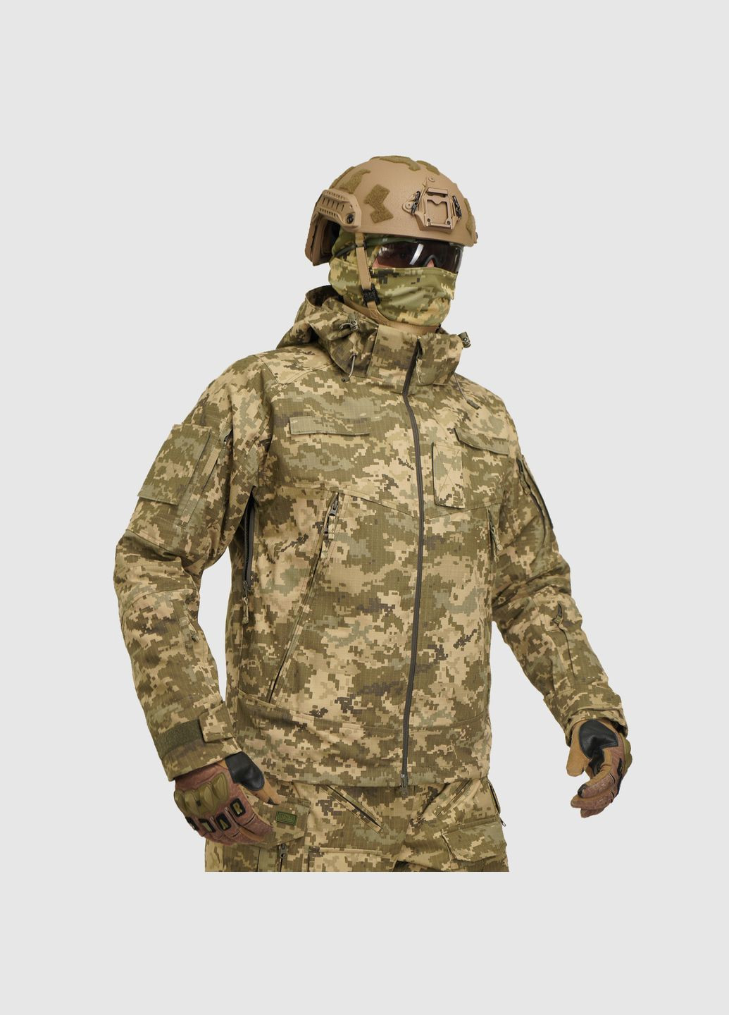 Тактична демісезонна куртка Gen 5.6 Піксель Ripstop | UATAC (316086305)