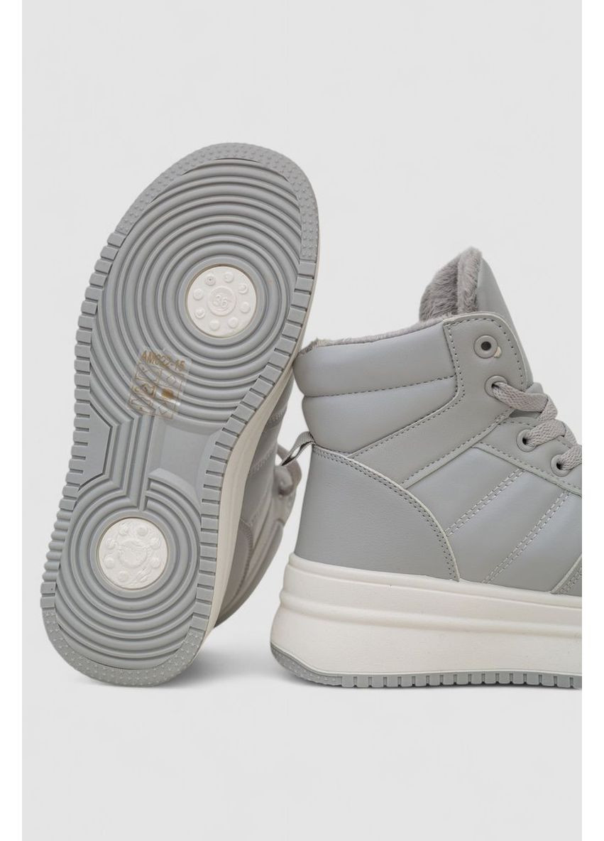 Кросівки жіночі зимові на хутрі, колір чорний, 248RAM022 Stilli сірі всесезони (369971990)