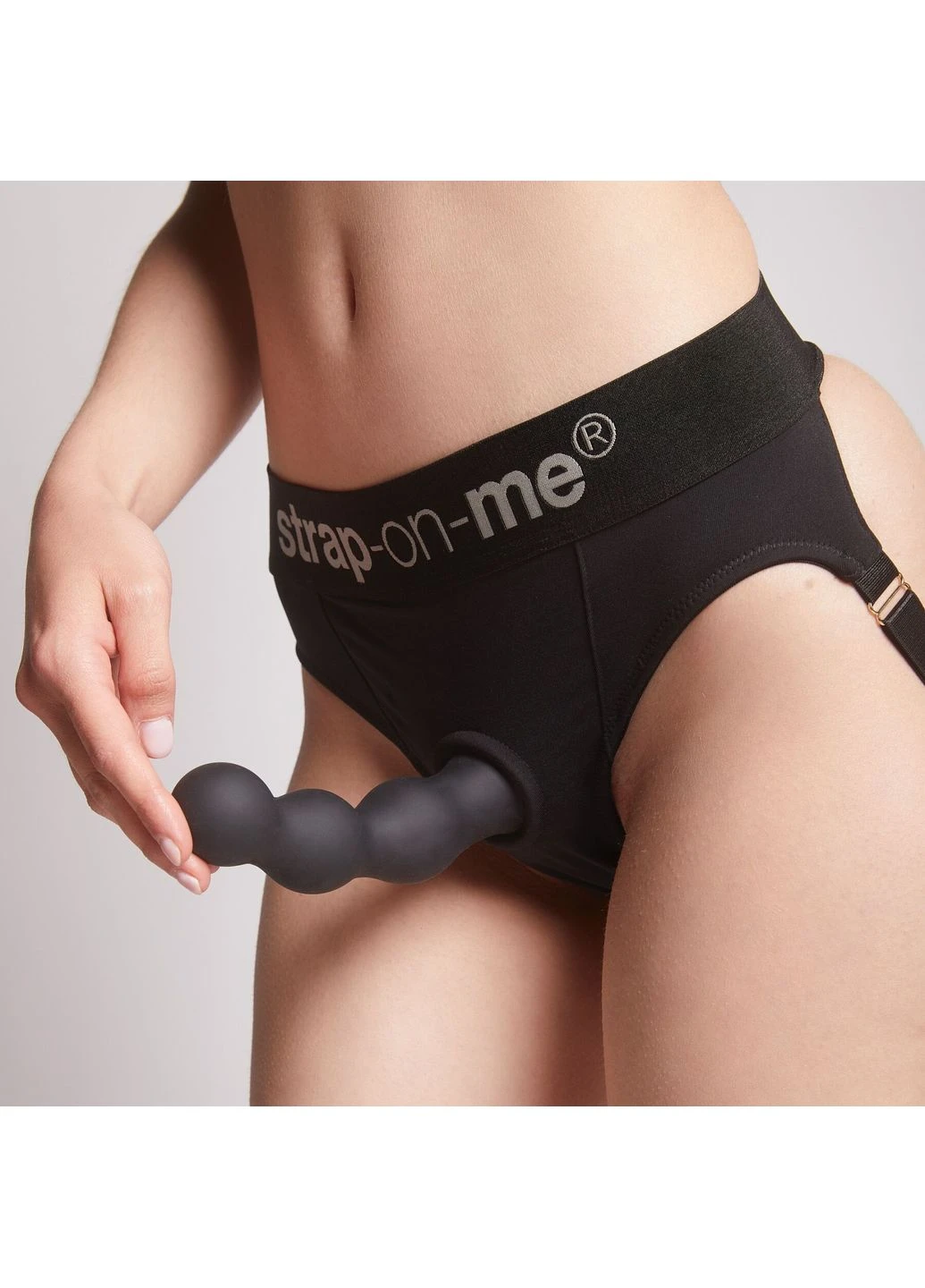 Насадка для страпона Dildo Plug Balls Black S Strap-On-Me (296623507)