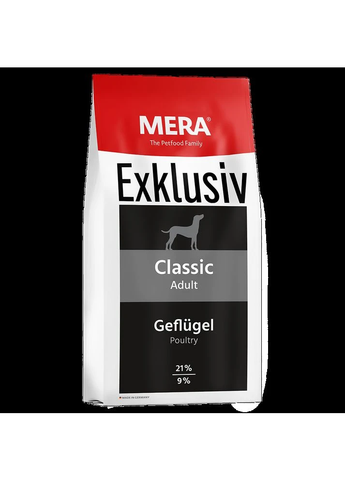 Сухой корм для собак классического рецепта с птицей EXCLUSIV Classic, 15 кг (*) Mera (304772656)