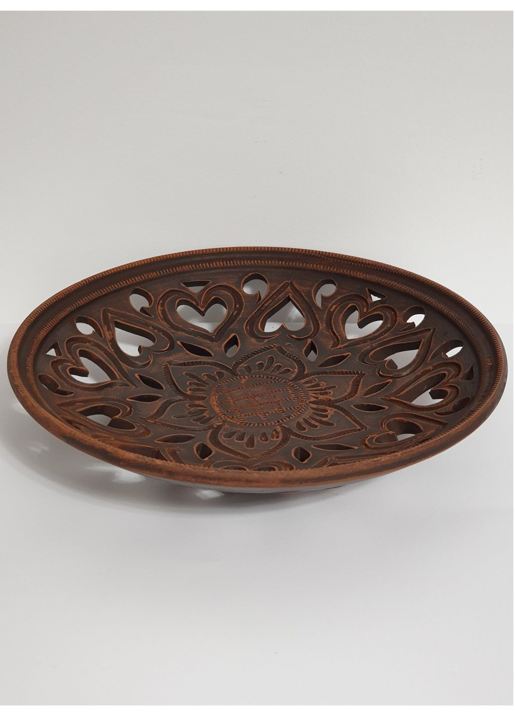 Конфетница 26 см., из красной глины No Brand (330028278)