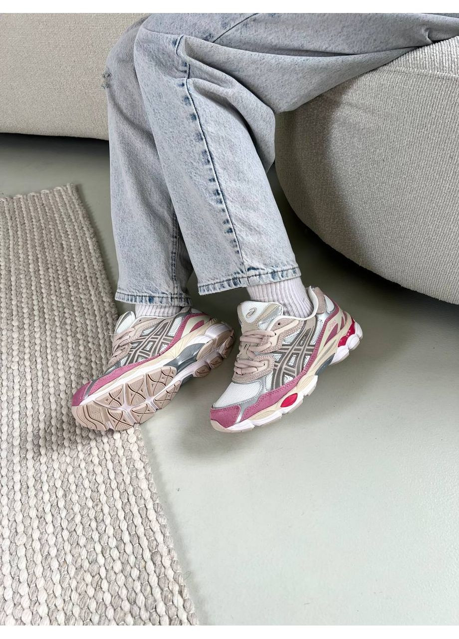 КРОСІВКИ ЖІНОЧІ ASICS GEL NYC WHITE PINK АСІКС ГЕЛЬ НЮК No Brand рожеві демісезони (368857705)