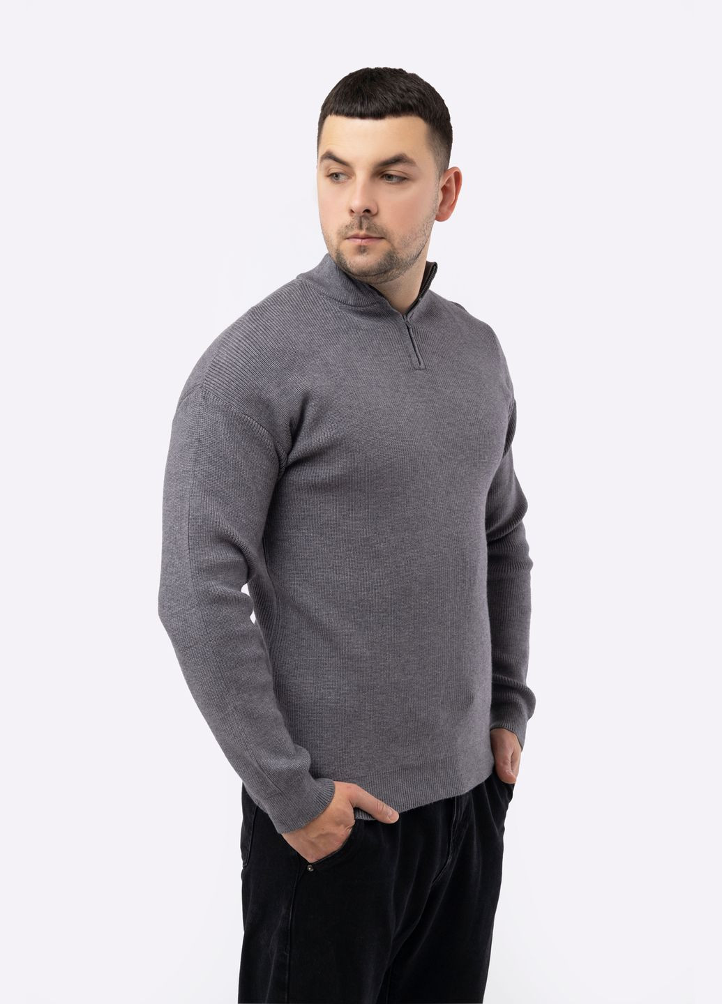 Кофта чоловіча колір сірий CB-00224103 LAGODOMEE (307840061)