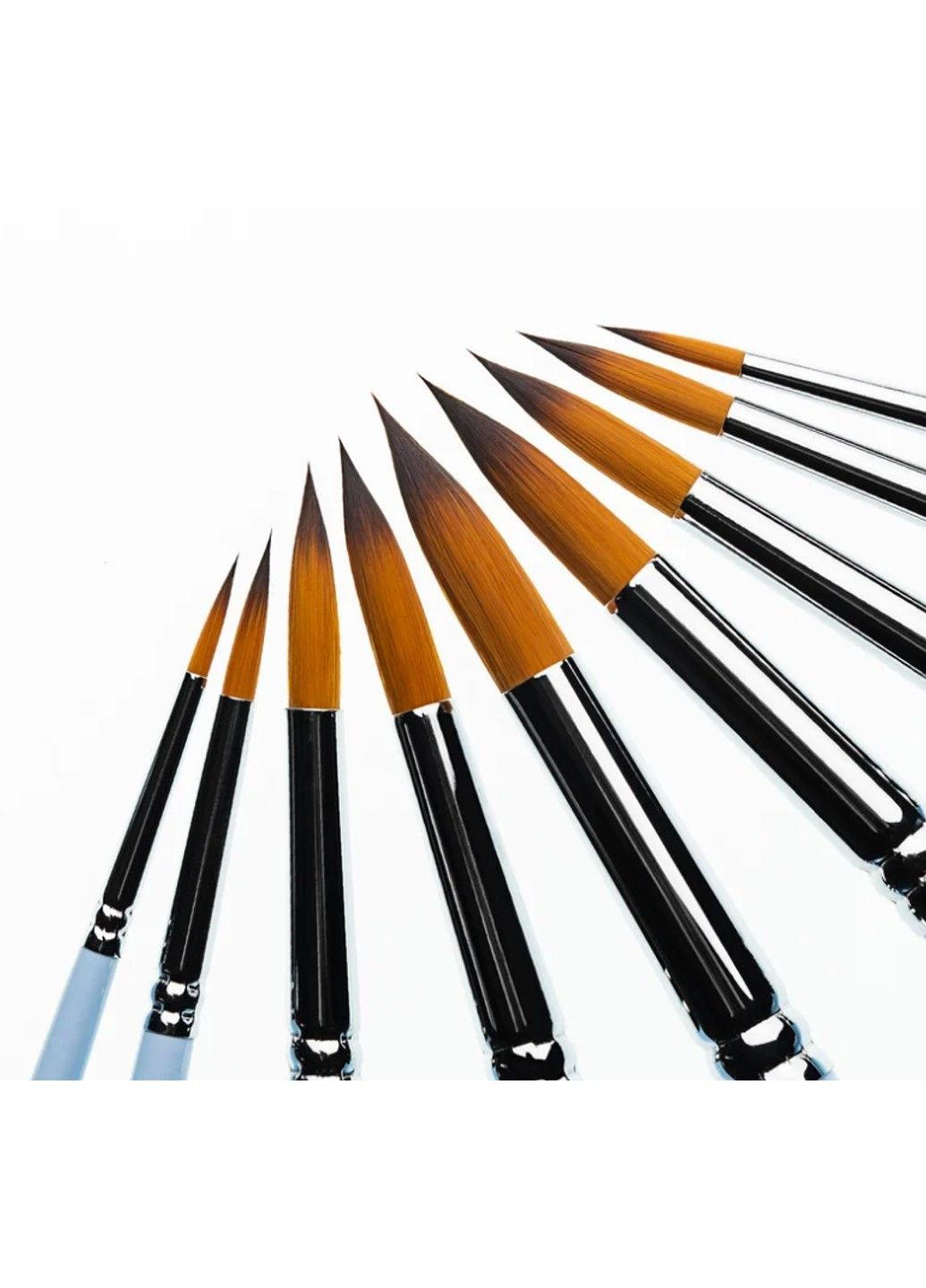 Пензель Синтетика кругла широка 6604RS №0, коротка ручка, 6604RS0, 99IDEAS (329144497)