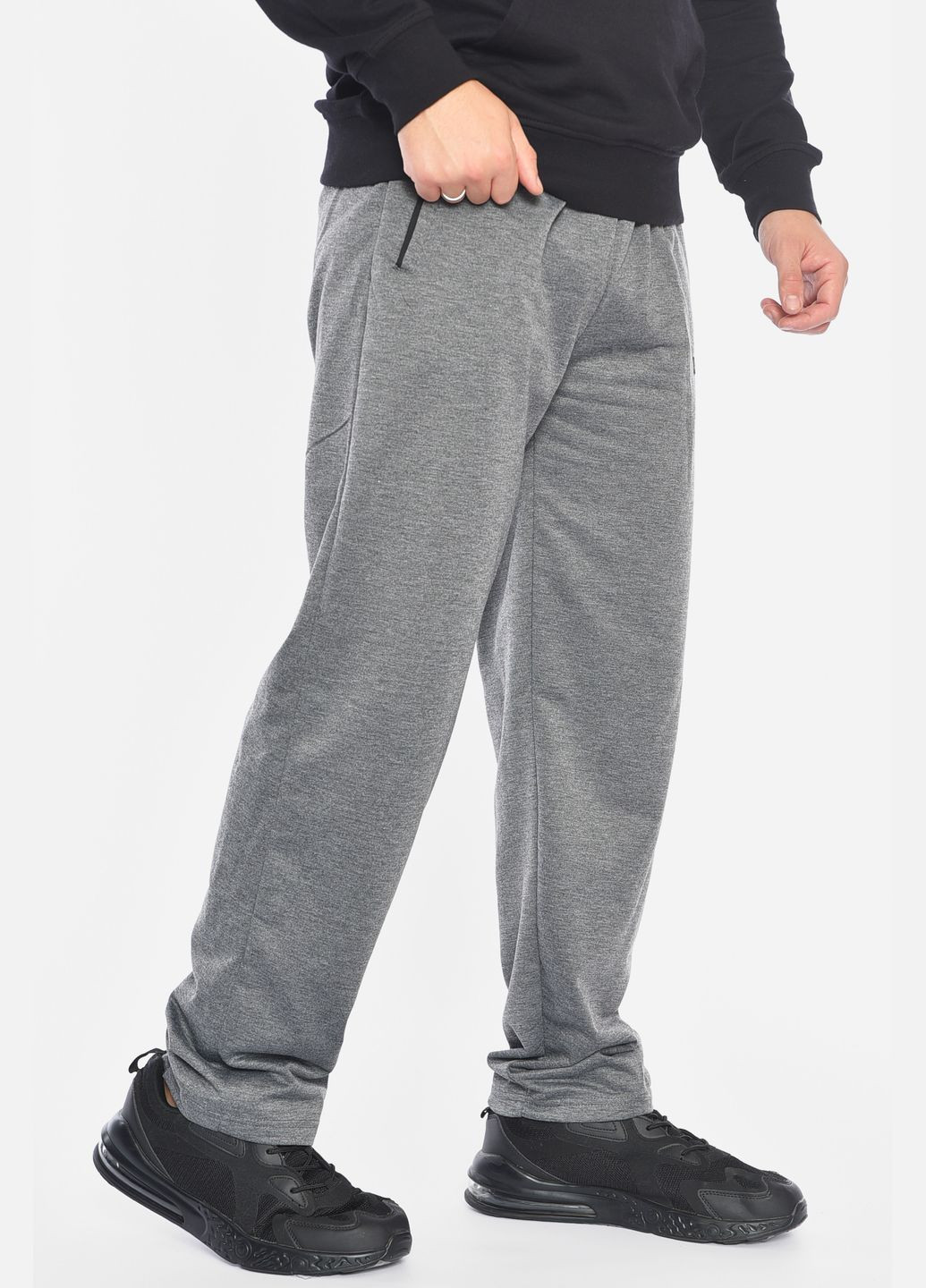 Спортивні штани чоловічі сірого кольору Let's Shop (305296652)