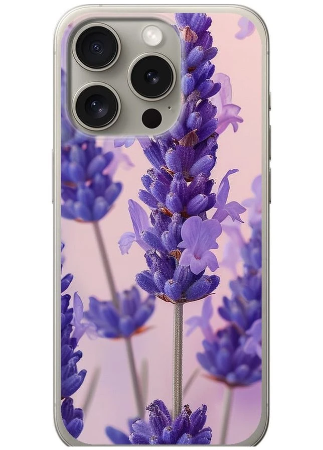 Силиконовый чехол 'Лаванда' для Endorphone Apple iPhone 15 Pro (285114876)