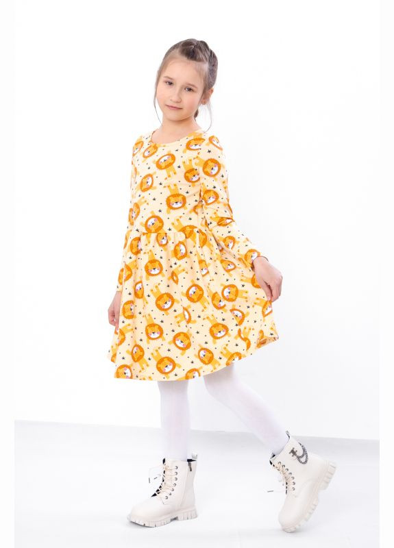 Светло-жёлтое платье для девочки (p-4500) Носи своє (322222238)