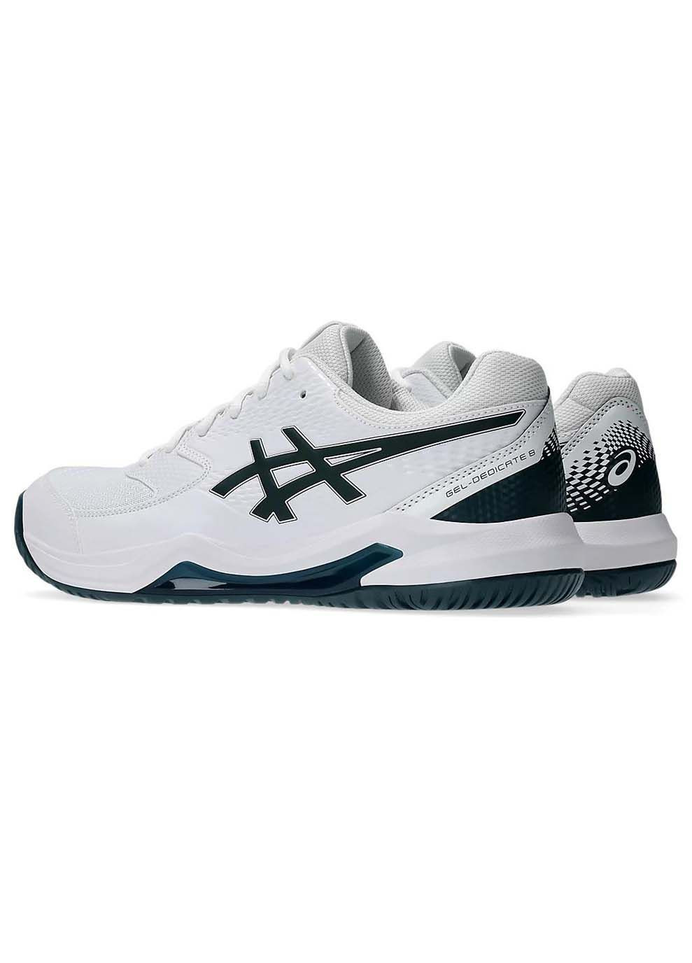 Комбіновані Осінні чоловічі кросівки gel-dedicate 8 all court white/midnight Asics