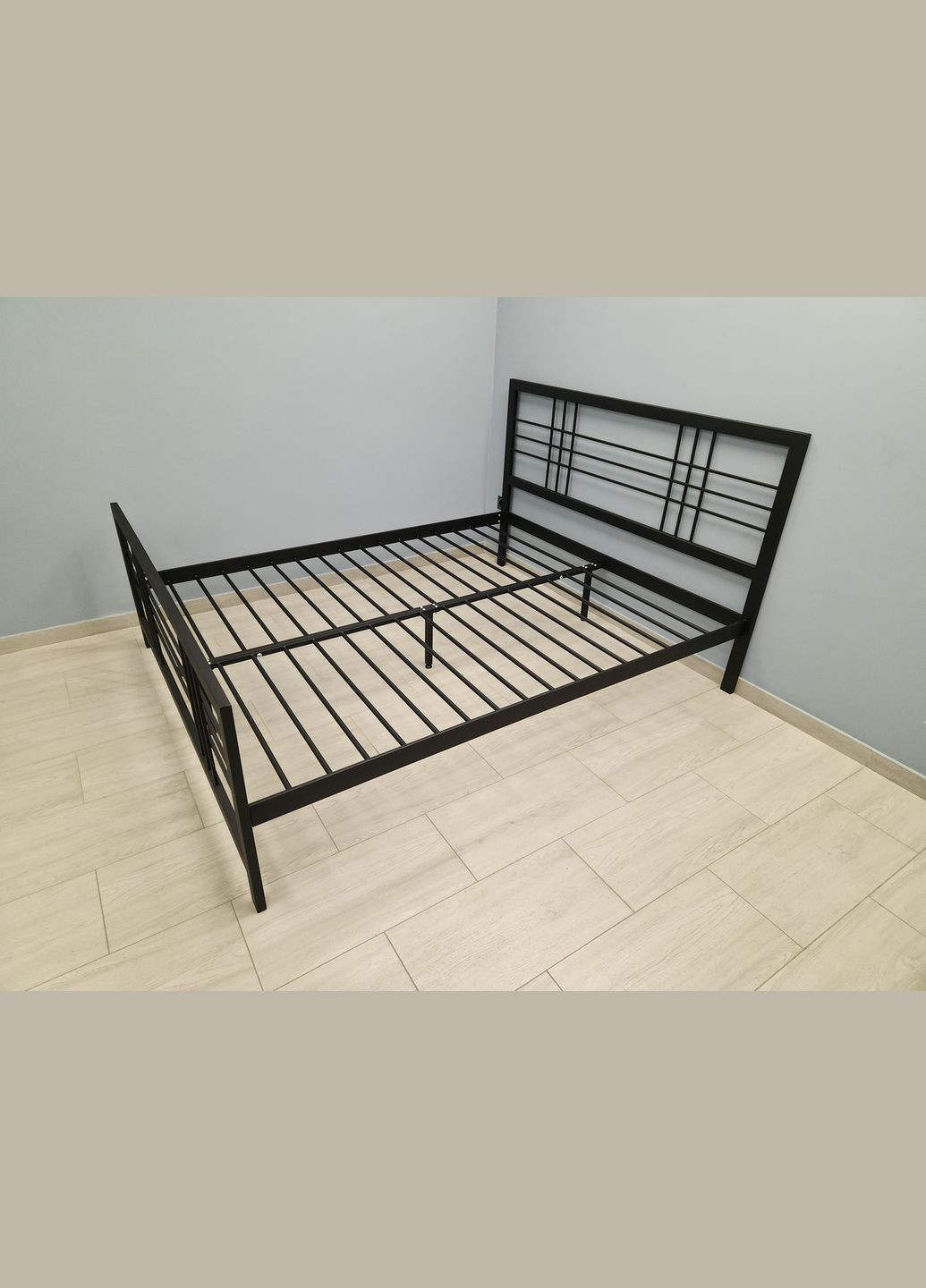 Двоспальне металеве ліжко Дамаск від ТМ Теnero 120х190, Щит ДВП, 2 ящики Tenero (315912991)