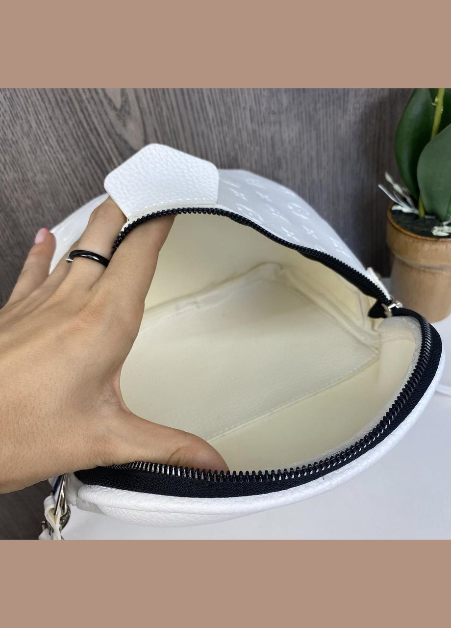 Женская сумка слинг бананка для девушки кросс-боди из экокожи белая (sku_993Б) No Brand (330576545)