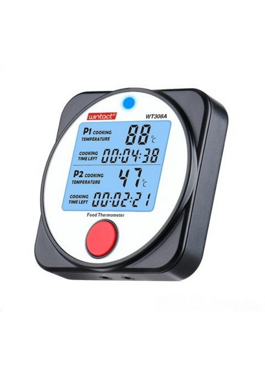 Термометр цифровой для барбекю 2-х канальный Bluetooth, -40-300°C Wintact (279321238)