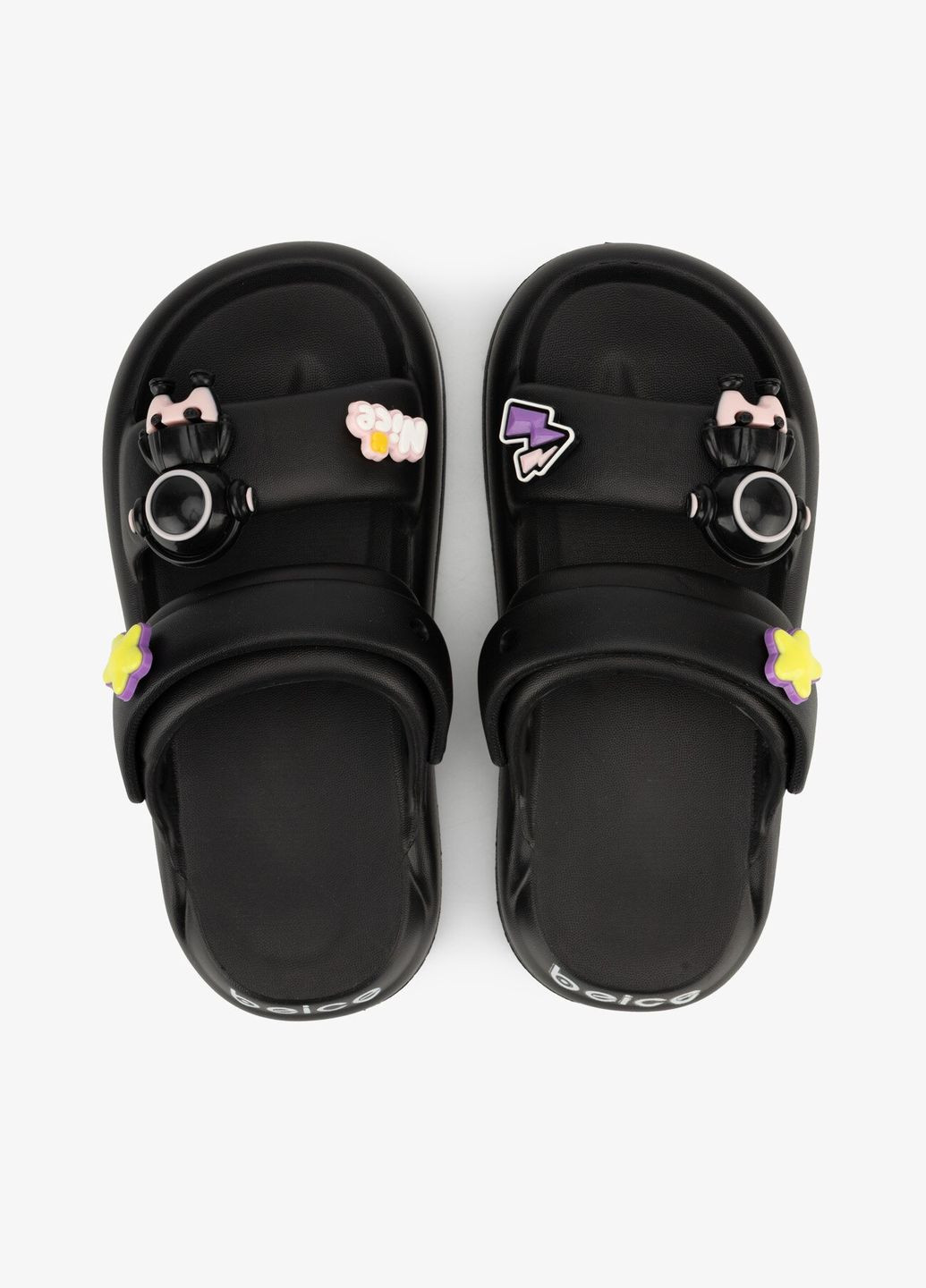 Черные босоножки для девочки 2008c-2 черный shop (2000990911605) No Brand