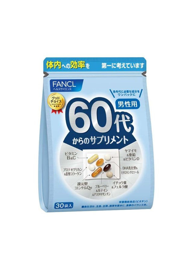 Комплекс витаминов и мин. для мужчин 60+ (30 дней) 30 шт Fancl (335263044)