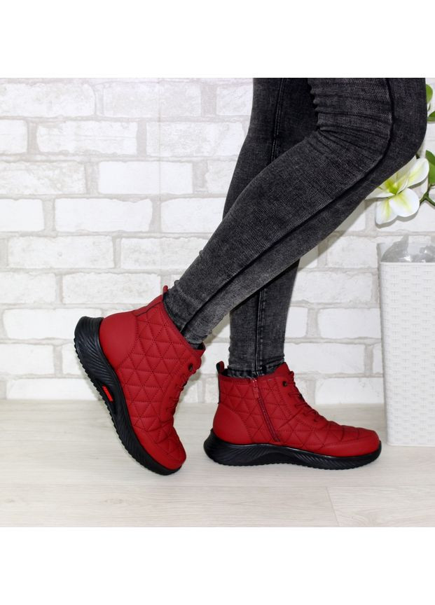 женские осенние ботинки из экокожи с флисовой подкладкой No Brand