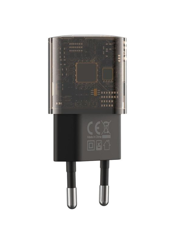 Мережевий зарядний пристрій CE05 1 USB + 1 TypeC PD 30 W + QC 3.0 18 W Brown XO (279554716)
