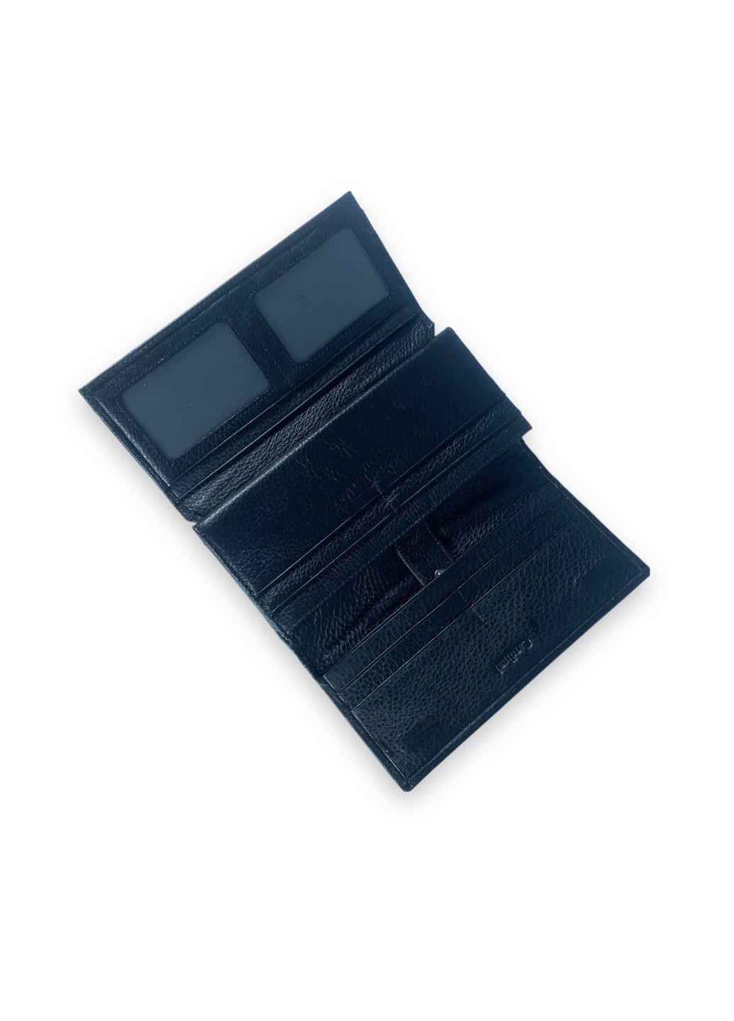 Жіночий гаманець натуральна шкіра 3 відділи для купюр 14 для карт розмір: 18*10*3 см чорний Cardinal (266911674)