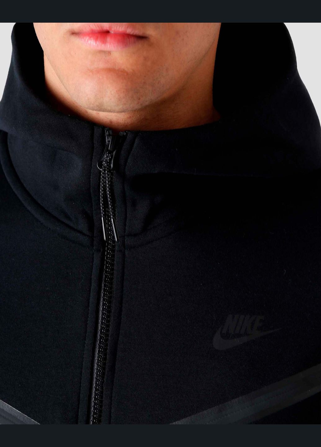 Кофта мужская Tech Fleece Hoodie CU4489-010 черная Nike (280438236)