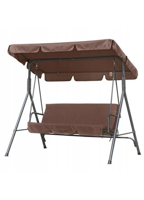 Садова гойдалка 3-х місна Fregat RELAX + 2 подушки Коричнева Furnide (376582600)